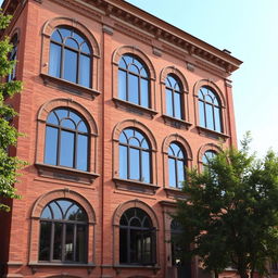 A six-story building with a width of 12 meters, constructed from brick in the architectural style of the Qajar dynasty
