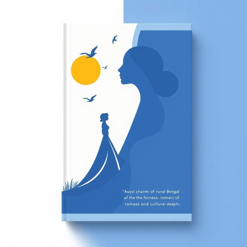 A minimalistic book cover design featuring an abstract woman as the central figure, embodying elegance and personal growth