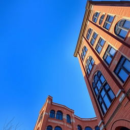 A stunning view of a 10-story residential tower with a width of 20 meters, designed in the Iranian Qajar architectural style