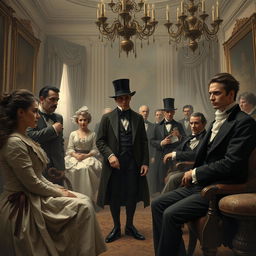 A somber portrayal of 19th century disillusioned nobility encompassing a sense of apathy and existential struggle