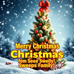 A warm and festive holiday-themed digital greeting card for an online casino
