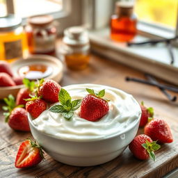 A beautifully arranged cream tub filled with rich, smooth, creamy texture