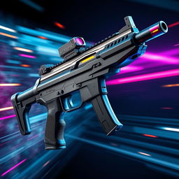 A stylish and modern MP40 submachine gun designed for a free-fire gaming experience