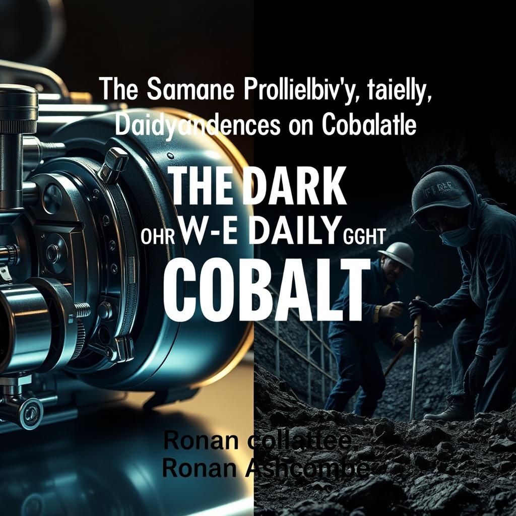 A dramatic split image representing the duality of our dependencies on cobalt