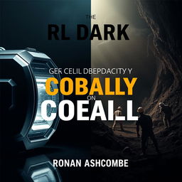 A dramatic split image featuring a shiny, high-tech device on the left side of the cover, contrasting sharply with a mining scene on the right side that depicts workers in rough conditions