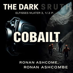 A dramatic split image featuring a shiny, high-tech device on the left side of the cover, contrasting sharply with a mining scene on the right side that depicts workers in rough conditions