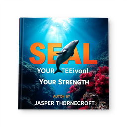 A book cover design titled 'SEAL-Your-Strength' written in a bold, eye-catching large dynamic font at the center