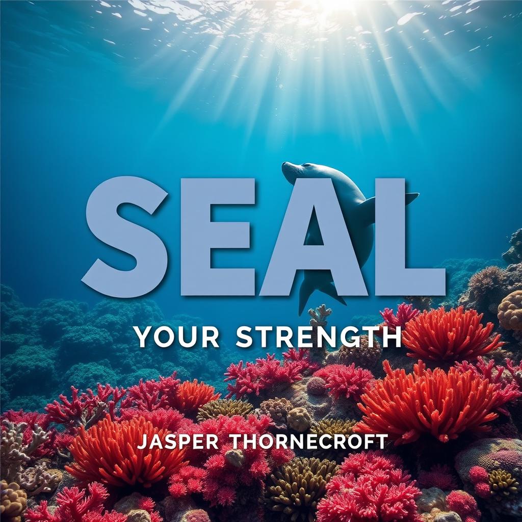 A book cover design titled 'SEAL-Your-Strength' written in a bold, eye-catching large dynamic font at the center