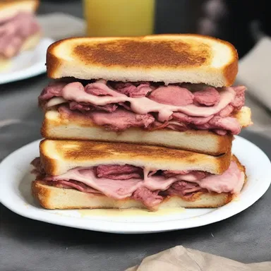 The haunted house was serving Reuben sandwiches made from real human flesh.