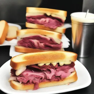 The haunted house was serving Reuben sandwiches made from real human flesh.