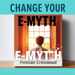 A flat book cover design titled "Change Your E-Myth" in bold, large font at the top