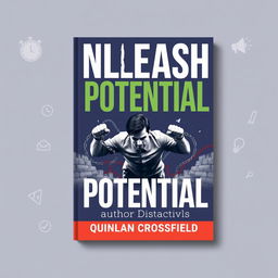 A flat book cover design featuring the bold title 'Unleash Your Potential' in large, eye-catching font, placed prominently at the top