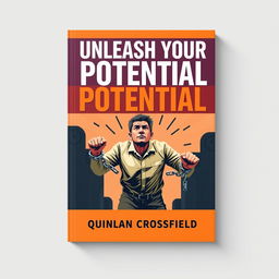 A flat book cover design featuring the title 'Unleash Your Potential' in bold, large font at the upper portion