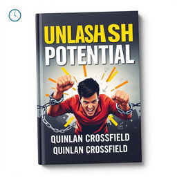 A flat book cover design featuring the bold, large title 'Unleash Your Potential' at the top in striking typography