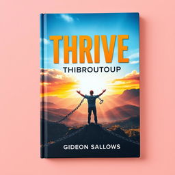 A flat book cover design titled 'THRIVE Through Discomfort' in bold, large font positioned at the center