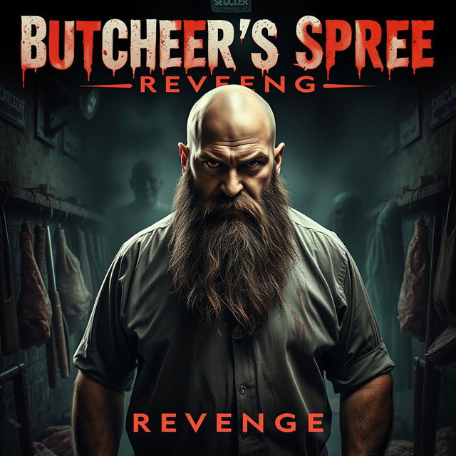 A gripping horror movie poster for 'Butcher's Spree: Revenge'