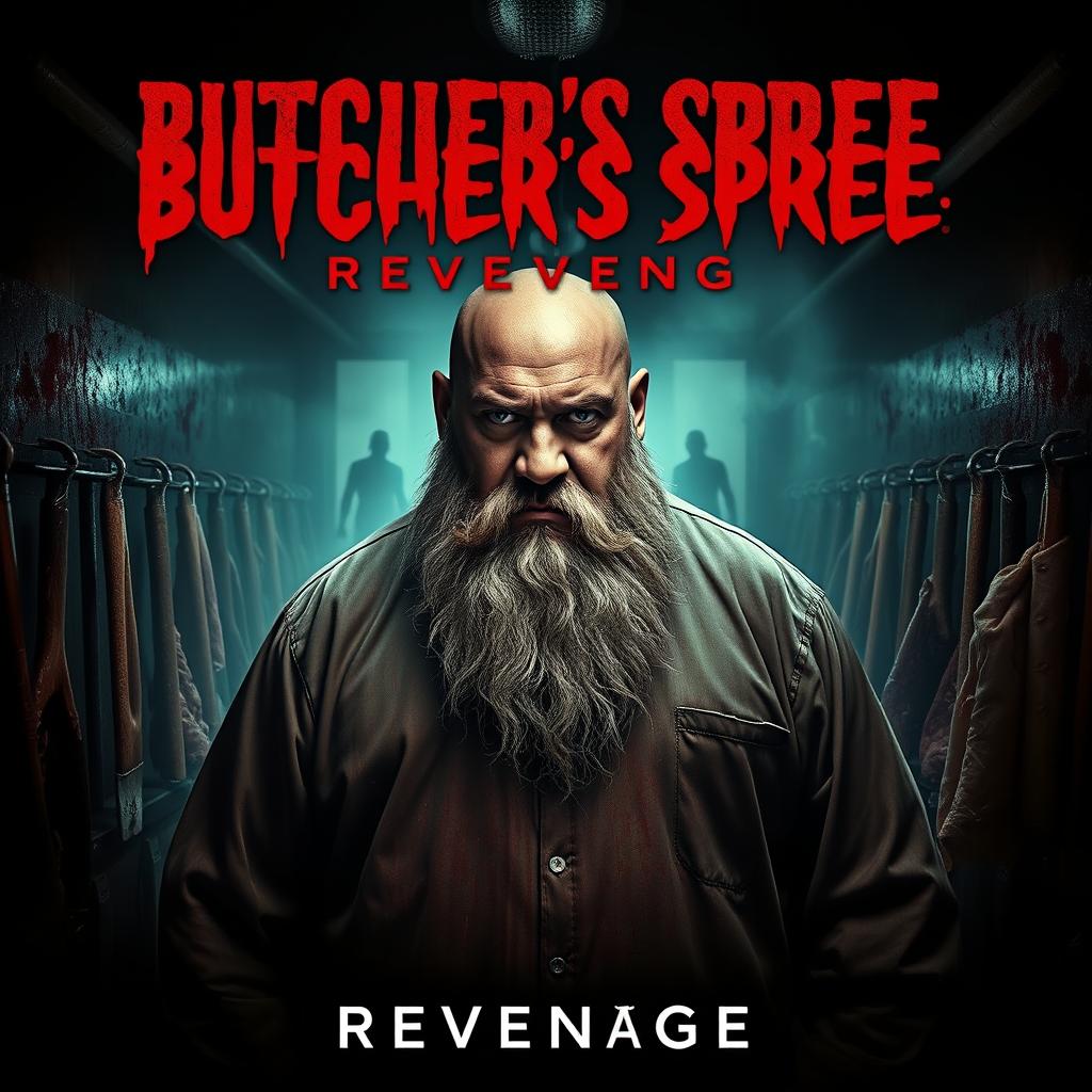 A gripping horror movie poster for 'Butcher's Spree: Revenge'