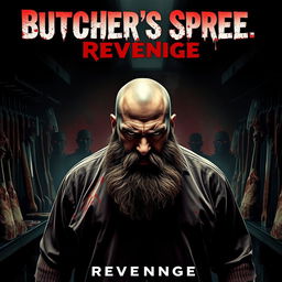 A gripping horror movie poster for 'Butcher's Spree: Revenge'