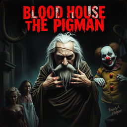 A chilling horror movie poster for 'Blood House: The Pigman'