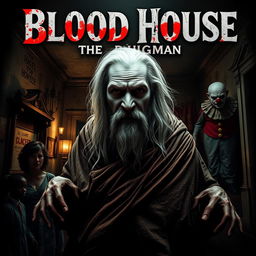 A chilling horror movie poster for 'Blood House: The Pigman'