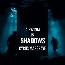 A book cover design for a title called 'A Swim in Shadows' by author Cyrus Margrave