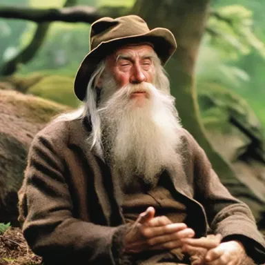 In the movie, the character Rip Van Winkle is portrayed as a lazy man who sleeps all the time.