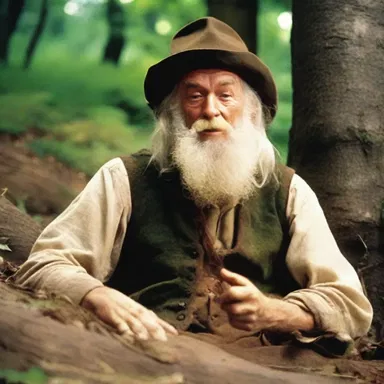 In the movie, the character Rip Van Winkle is portrayed as a lazy man who sleeps all the time.
