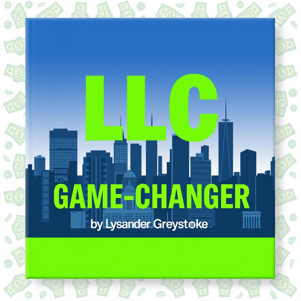 A flat cover design that completely fills the entire square with no empty areas, featuring a realistic cityscape with skyscrapers symbolizing business success and growth