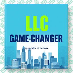 A flat cover design that completely fills the entire square with no empty areas, featuring a realistic cityscape with skyscrapers symbolizing business success and growth