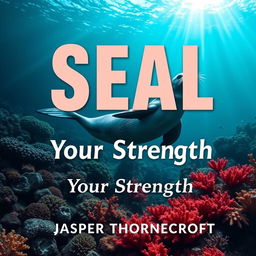 A flat book cover design titled 'SEAL-Your-Strength' in large, dynamic font prominently centered