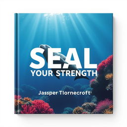 A flat book cover design featuring a bold, eye-catching title 'SEAL-Your-Strength' in large, dynamic font centrally positioned