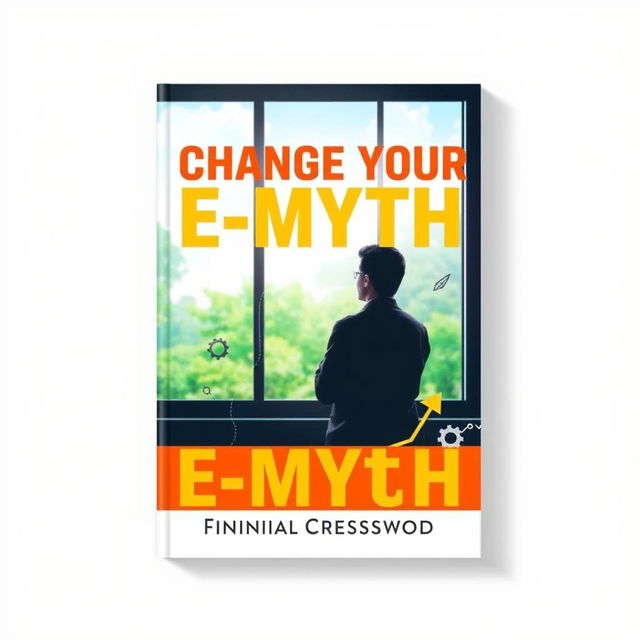 A flat book cover design titled 'Change Your E-Myth' in bold, large font at the top, with the author's name 'Finnian Cresswood' displayed in smaller font below the title