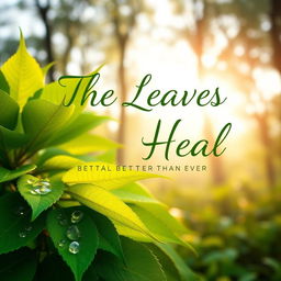 A captivating cover image for an ebook titled 'The Leaves That Heal Better Than Ever'