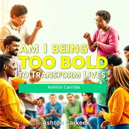 A realistic scene depicting a diverse group of people engaged in uplifting activities such as volunteering, coaching, and community service