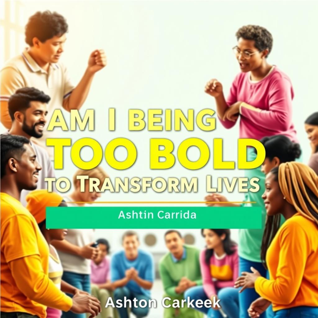 A realistic scene depicting a diverse group of people engaged in uplifting activities such as volunteering, coaching, and community service