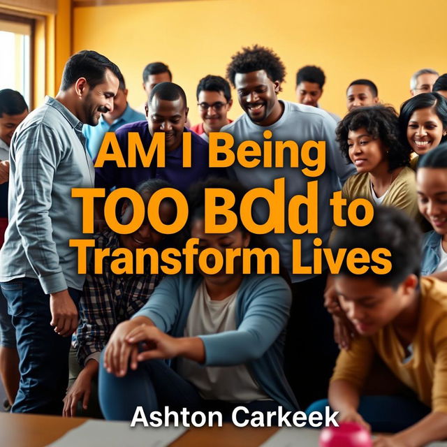 A realistic scene showcasing a diverse group of people engaged in uplifting activities such as volunteering, coaching, and community service