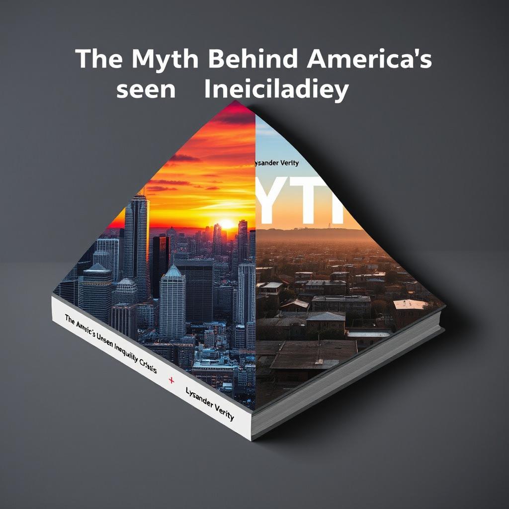 A flat book cover design featuring a split-image composition
