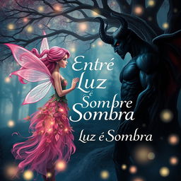 A book cover for a novel titled 'Entre Luz e Sombra'