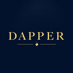 A stylish and modern logo design for a clothing store named "DAPPER"