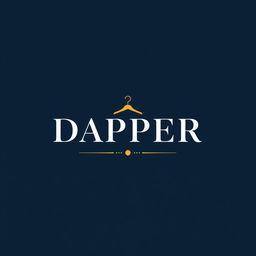 A stylish and modern logo design for a clothing store named "DAPPER"