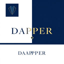 A stylish and modern logo design for a clothing store named "DAPPER"