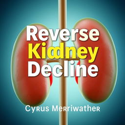 A realistic image of healthy kidneys with a subtle gradient overlay in soothing blue and green tones, symbolizing health and recovery