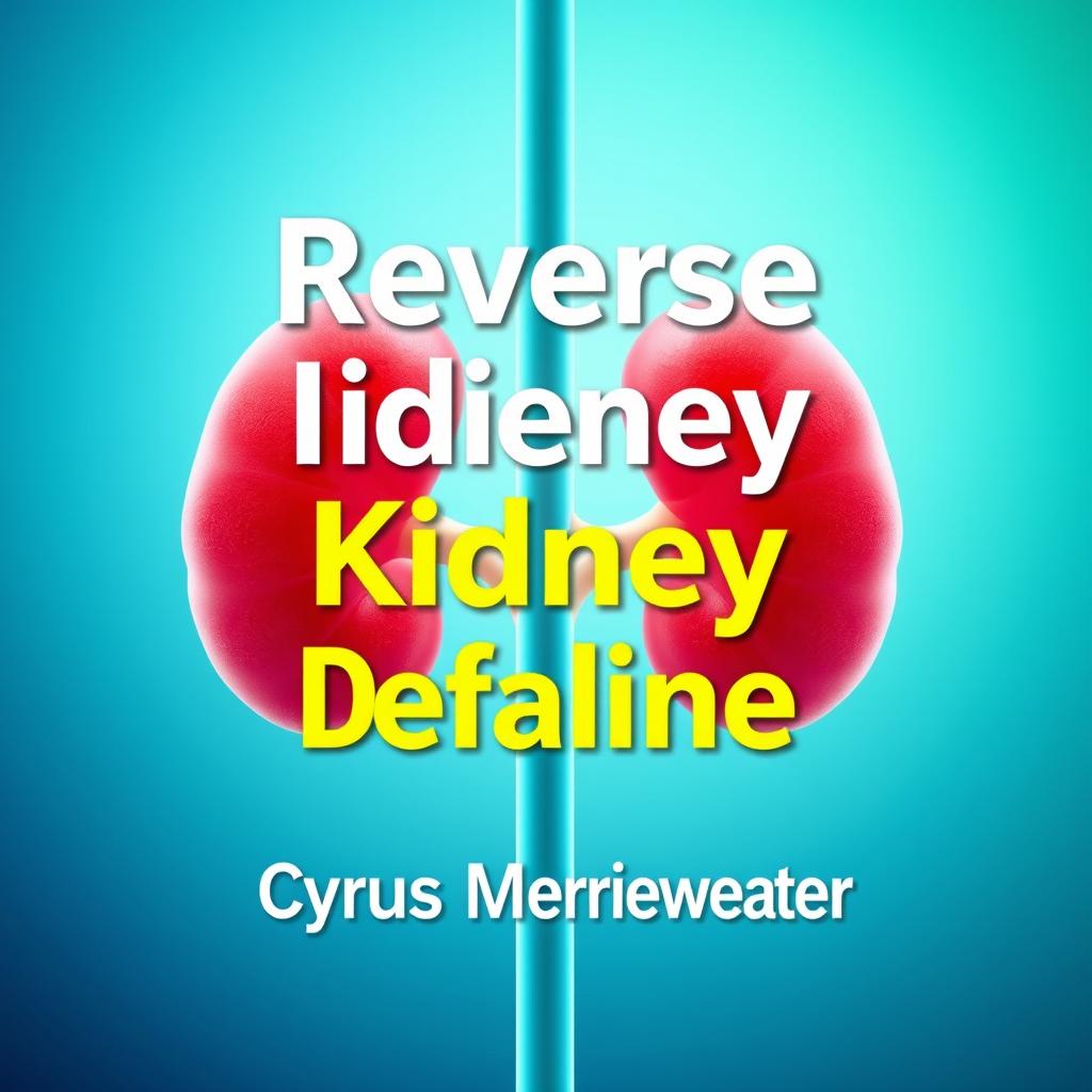A realistic image of healthy kidneys with a subtle gradient overlay in soothing blue and green tones, symbolizing health and recovery