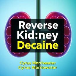 A realistic image of healthy kidneys with a subtle gradient overlay in soothing blue and green tones, symbolizing health and recovery