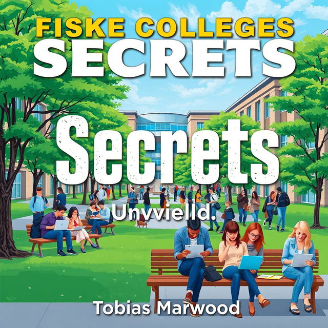 A vibrant and realistic background image of a college campus bustling with students engaged in study groups and using laptops, capturing the energy of academic life