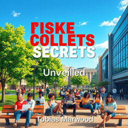 A vibrant and realistic background image of a college campus bustling with students engaged in study groups and using laptops, capturing the energy of academic life