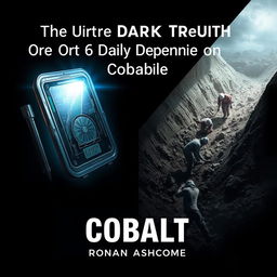 A dramatic split image illustrating the contrasting worlds of technology and mining