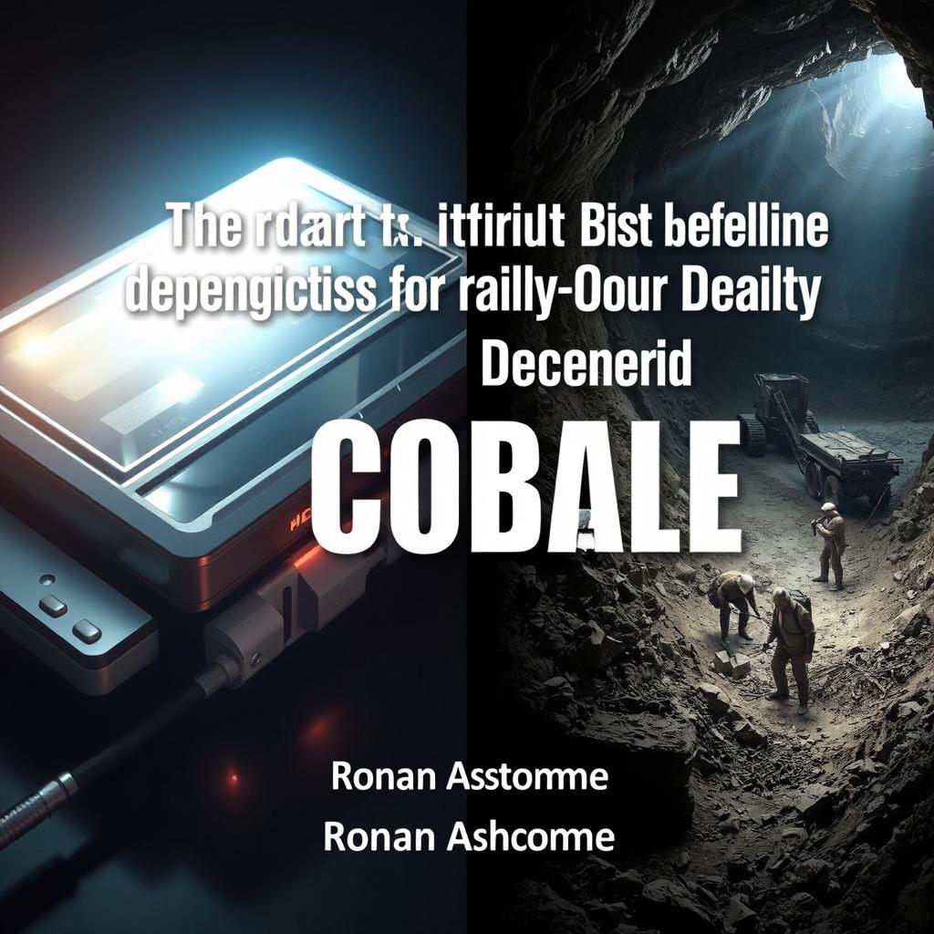 A dramatic split image illustrating the contrasting worlds of technology and mining