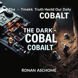 A striking flat cover design that captures the dramatic contrast between modern technology and harsh mining conditions