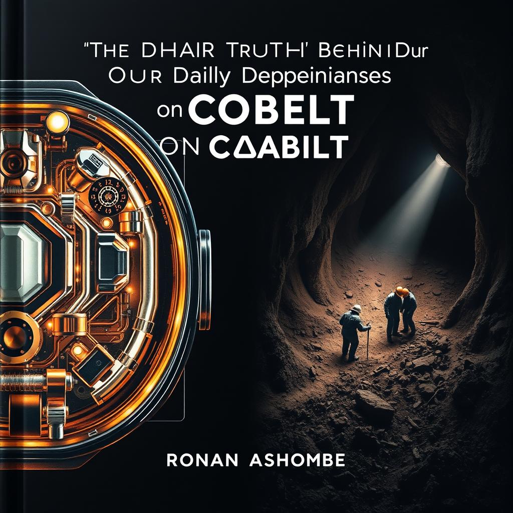 A striking flat cover design that captures the dramatic contrast between modern technology and harsh mining conditions